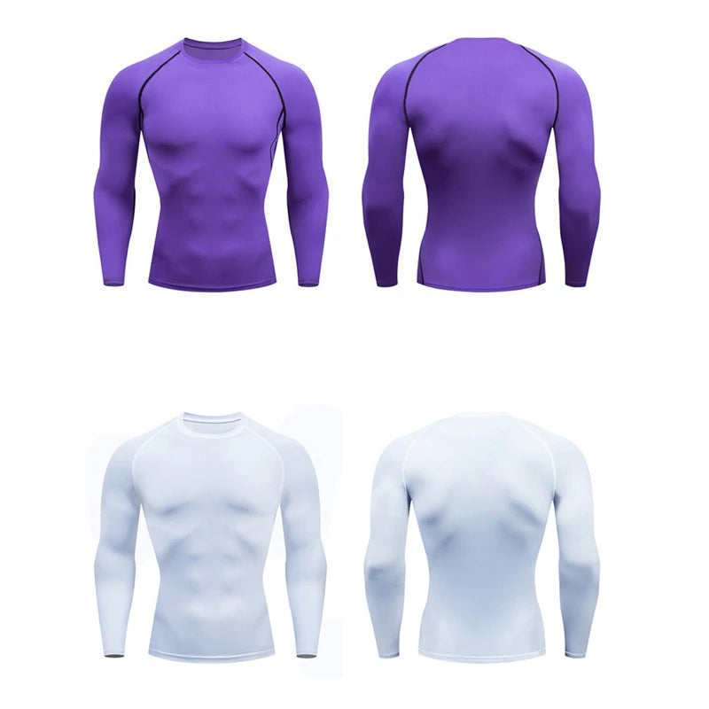 Camiseta deportiva Dry Fit de alta calidad para hombre, camiseta deportiva para gimnasio y Fitness MMA, camiseta para correr, compresión, transpirable, Rashguard integral