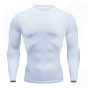 Camiseta deportiva Dry Fit de alta calidad para hombre, camiseta deportiva para gimnasio y Fitness MMA, camiseta para correr, compresión, transpirable, Rashguard integral
