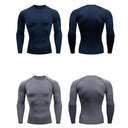 Camiseta deportiva Dry Fit de alta calidad para hombre, camiseta deportiva para gimnasio y Fitness MMA, camiseta para correr, compresión, transpirable, Rashguard integral