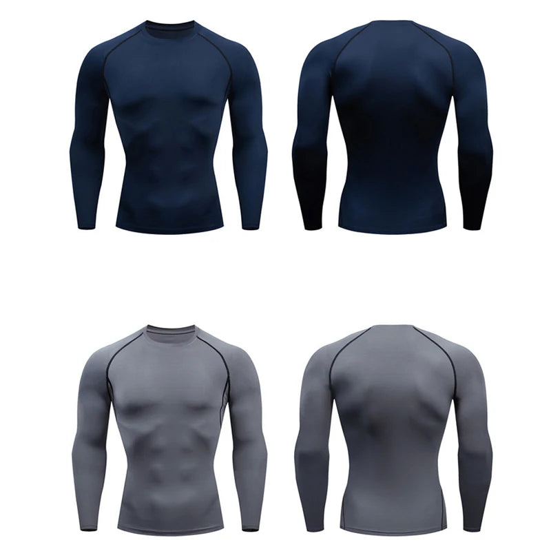 Camiseta deportiva Dry Fit de alta calidad para hombre, camiseta deportiva para gimnasio y Fitness MMA, camiseta para correr, compresión, transpirable, Rashguard integral