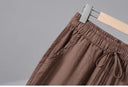 Casual Cotton Linen Wide Leg Pants Women's Summer New Sle Slimming Loose Straight Tube Linen Nine Points Pants