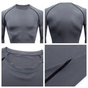 Camiseta deportiva Dry Fit de alta calidad para hombre, camiseta deportiva para gimnasio y Fitness MMA, camiseta para correr, compresión, transpirable, Rashguard integral