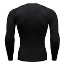 Camiseta de compresión para correr para hombre, camisetas deportivas de manga larga, sudadera para gimnasio y Fitness, chándal para correr, camisetas atléticas para hombre